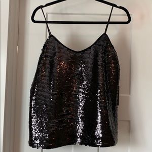 Vince Camuto Sequin Top